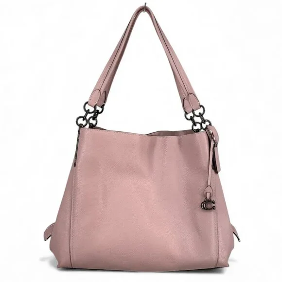 Coach Dalton 31 Leather Shoulder Bag Aurora Pink - Picture 1 of 15